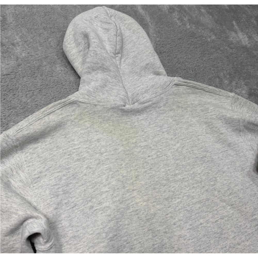 Vintage Wisconsin Badgers Hoodie Mens L Gray Sweatshirt Football Bucky 90s USA - Picture 4 of 12